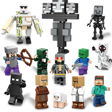 Minecraft Herobrine Brick Minifigure Custom Set